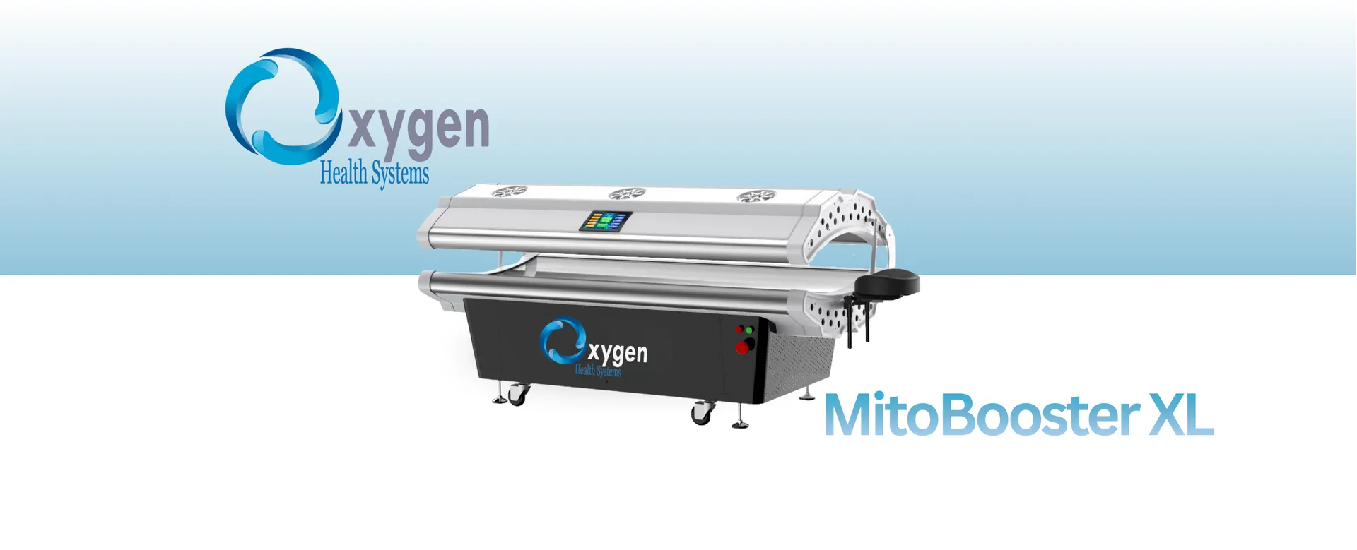 MitoBooster XL 6-wavelength red light therapy bed by Oxygen Health Systems